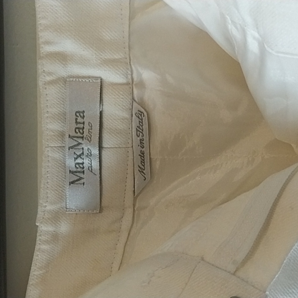 MaxMara linen trousers. Size 12 - Picture 2 of 3